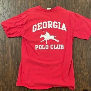 Georgia polo club comfort colors shirt with pocket size medium
